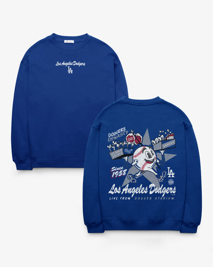 LOS ANGELES DODGERS FAN FUEL '47 OVERSIZED CREW WOMEN