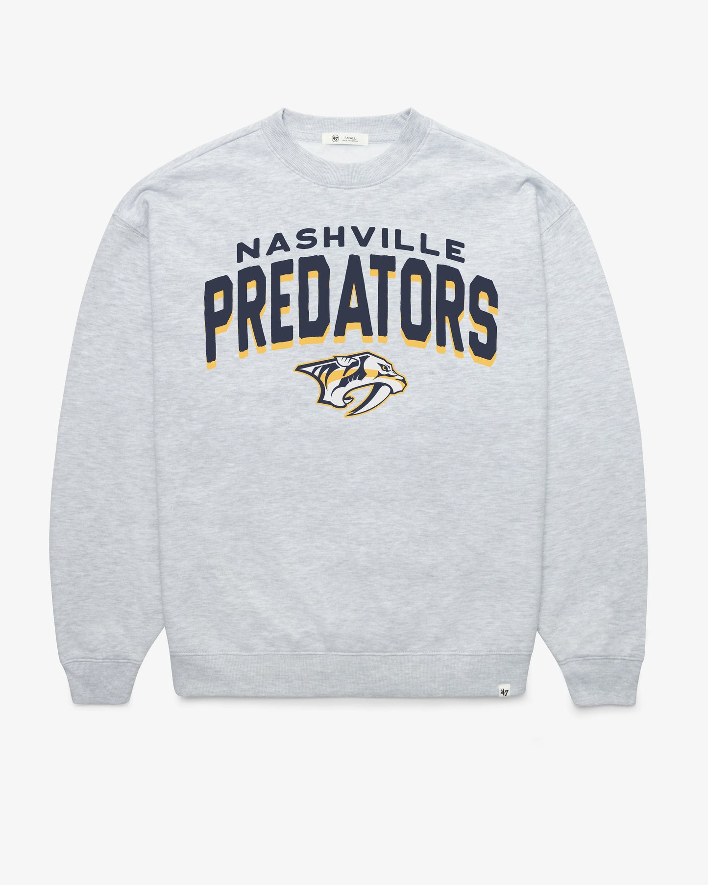 NASHVILLE PREDATORS CAMPUS ARCH CLOUD '47 OVERSIZED CREW WOMENS