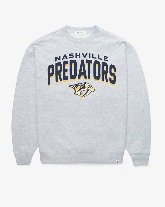 NASHVILLE PREDATORS CAMPUS ARCH CLOUD '47 OVERSIZED CREW WOMENS