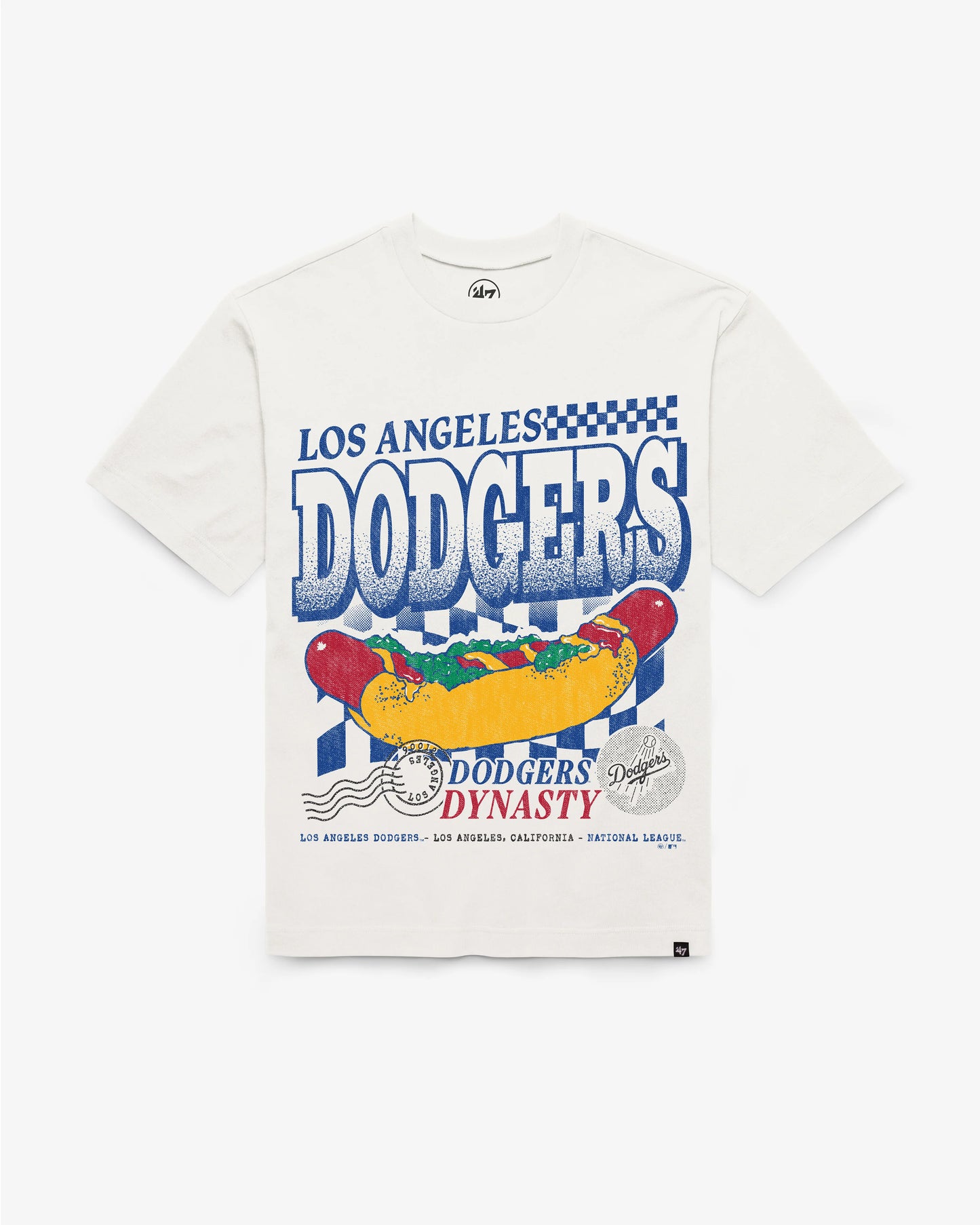 LOS ANGELES DODGERS ON THE GRILL '47 FOUNDATION TEE