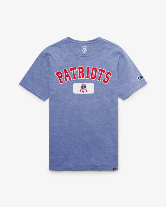 NEW ENGLAND PATRIOTS HISTORIC SEYMOORE WELL WORN '47 HEAVY SLUB TEE