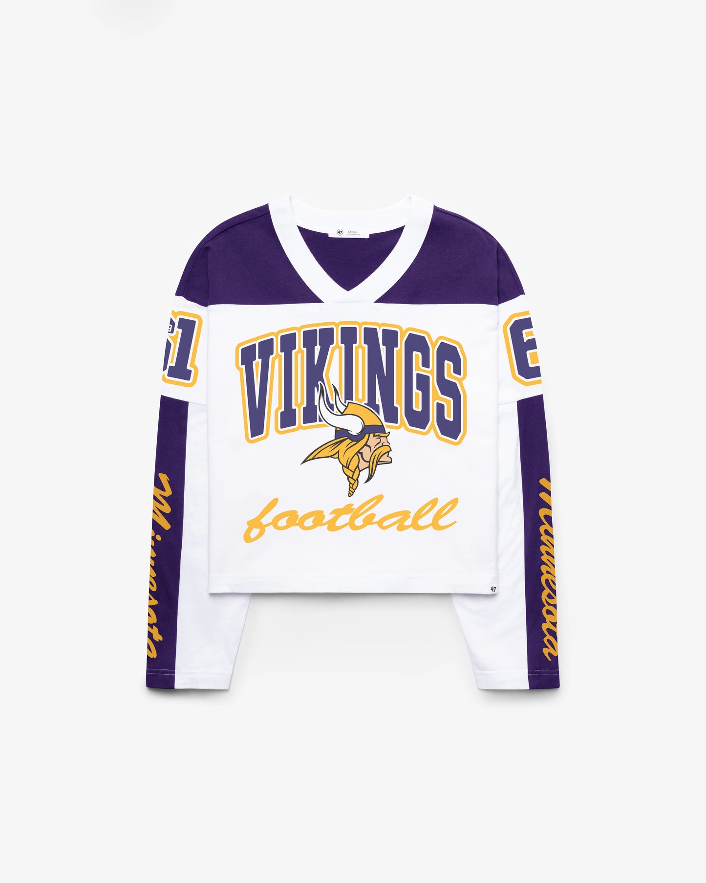 MINNESOTA VIKINGS EXCLAMATION '47 WOMEN'S METRO JERSEY TEE
