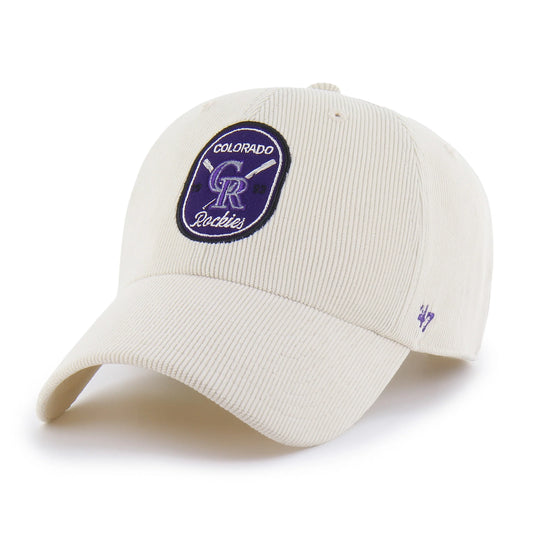 COLORADO ROCKIES COOPERSTOWN CROSSPATCH CORD '47 CLEAN UP