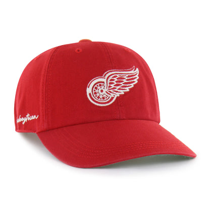 DETROIT RED WINGS CHAIN SIDE STITCH '47 CLEAN UP LONG VISOR