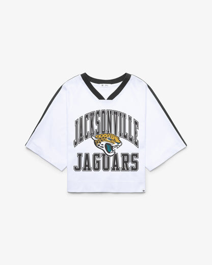 JACKSONVILLE JAGUARS BIG OVERARCH '47 WOMEN'S DROP NEEDLE RAGLAN JERSEY