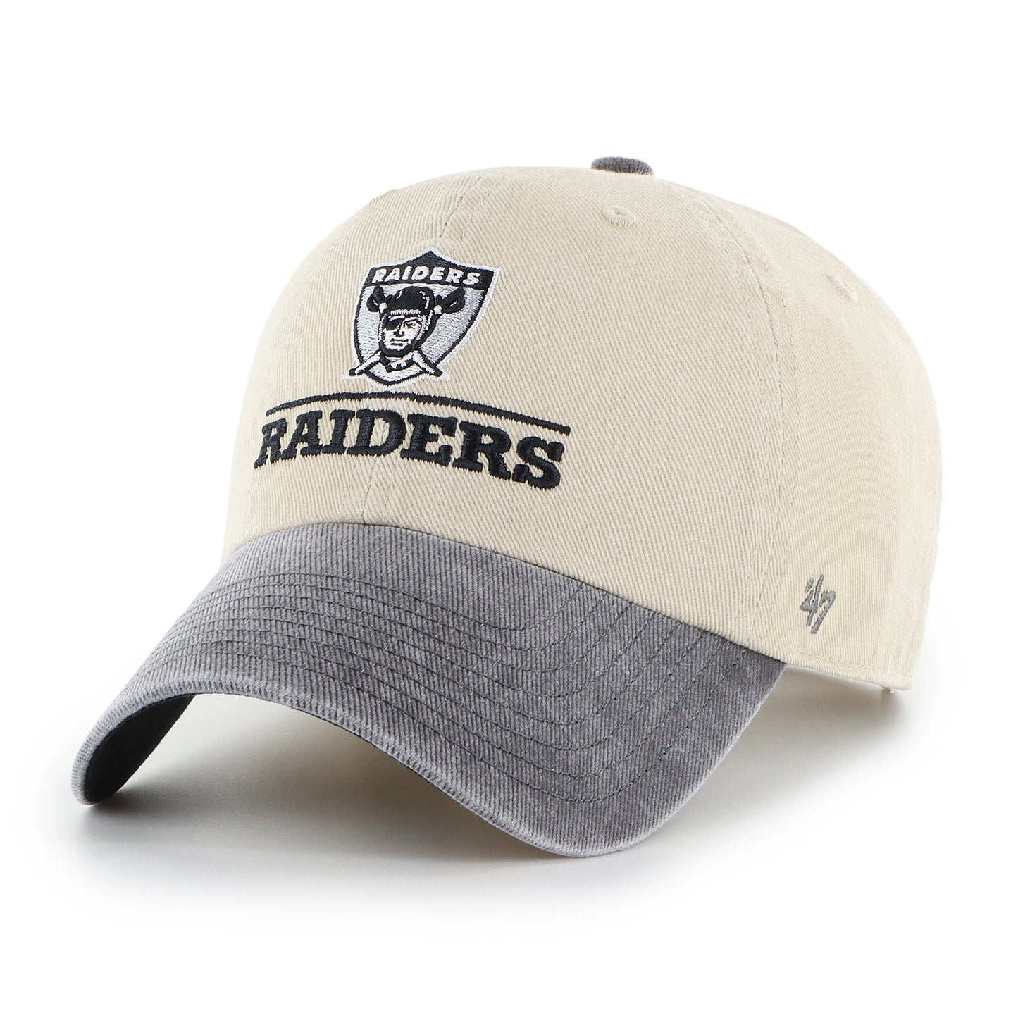 LAS VEGAS RAIDERS HISTORIC LOGO LINE TWO TONE '47 CLEAN UP