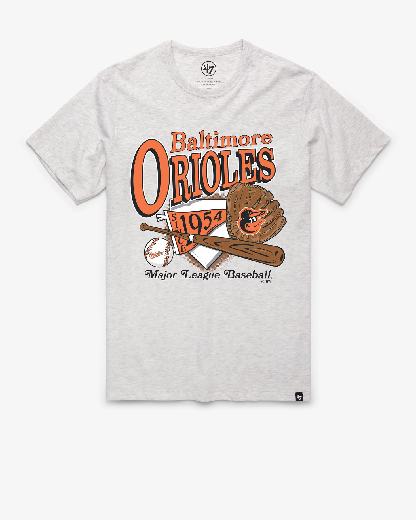 BALTIMORE ORIOLES AT BAT '47 FRANKLIN TEE