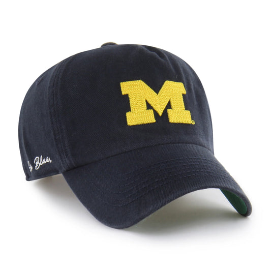 MICHIGAN WOLVERINES CHAIN SIDE STITCH '47 CLEAN UP PINCH FRONT