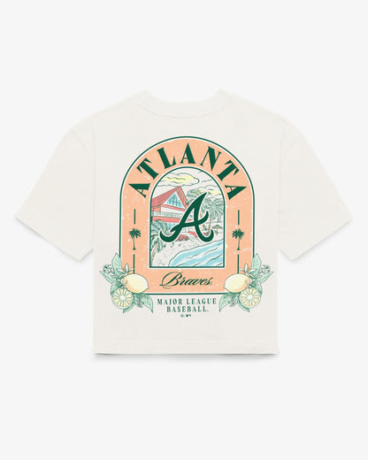 ATLANTA BRAVES VACAY SCENES BACKER '47 REED CITY TEE WOMENS