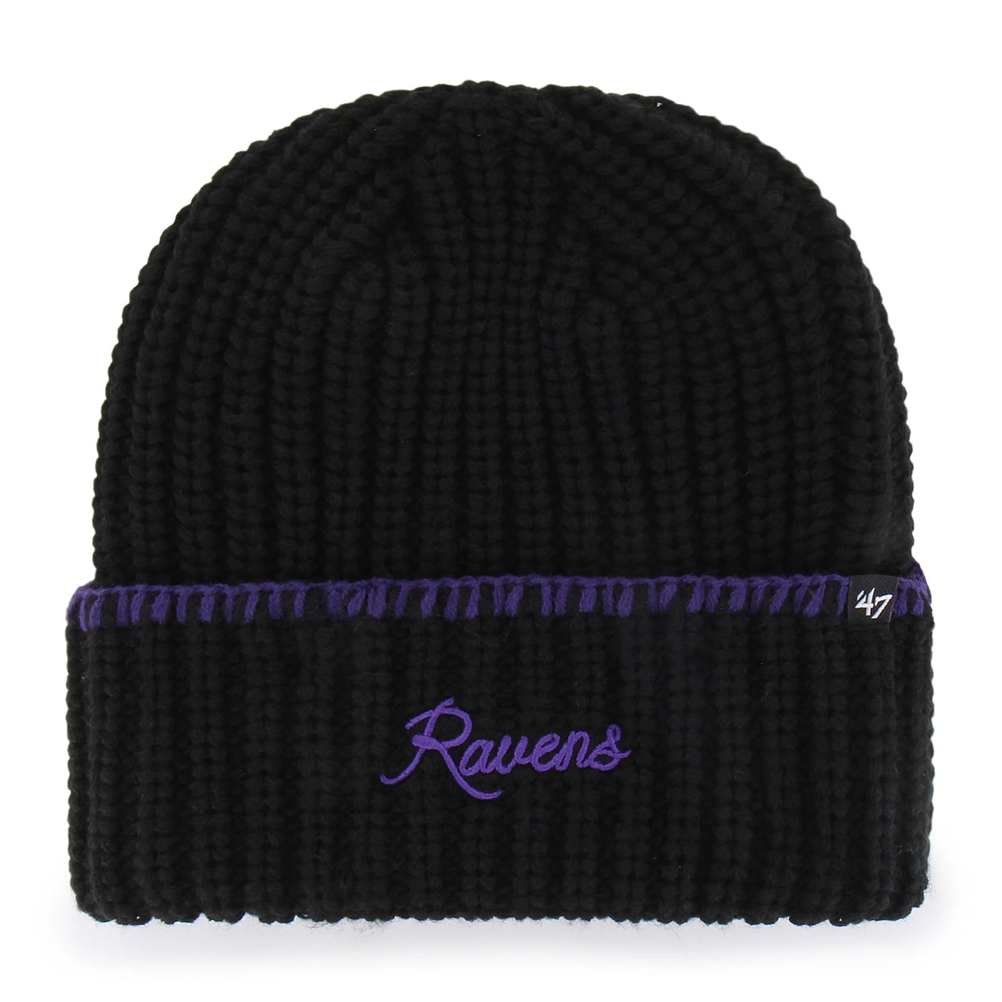 BALTIMORE RAVENS BLANKET STITCH '47 WOMEN'S CUFF KNIT