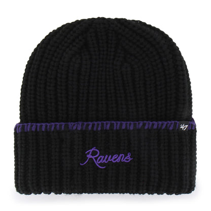 BALTIMORE RAVENS BLANKET STITCH '47 WOMEN'S CUFF KNIT