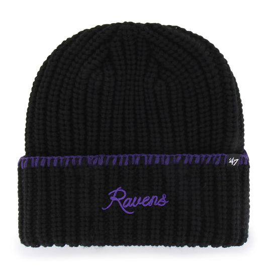 BALTIMORE RAVENS BLANKET STITCH '47 WOMEN'S CUFF KNIT