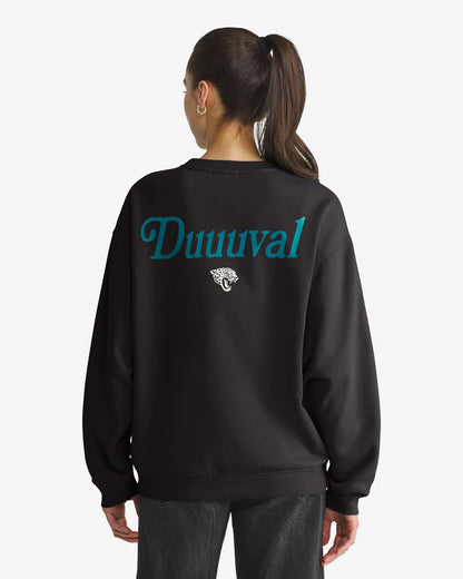 JACKSONVILLE JAGUARS SHOUT IT OUT '47 OVERSIZED CREW WOMENS