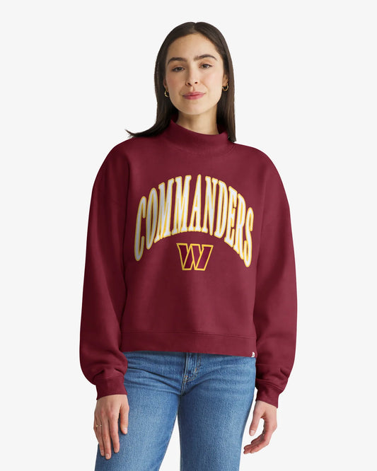 WASHINGTON COMMANDERS VANTAGE '47 WOMEN'S MOCK NECK PULLOVER