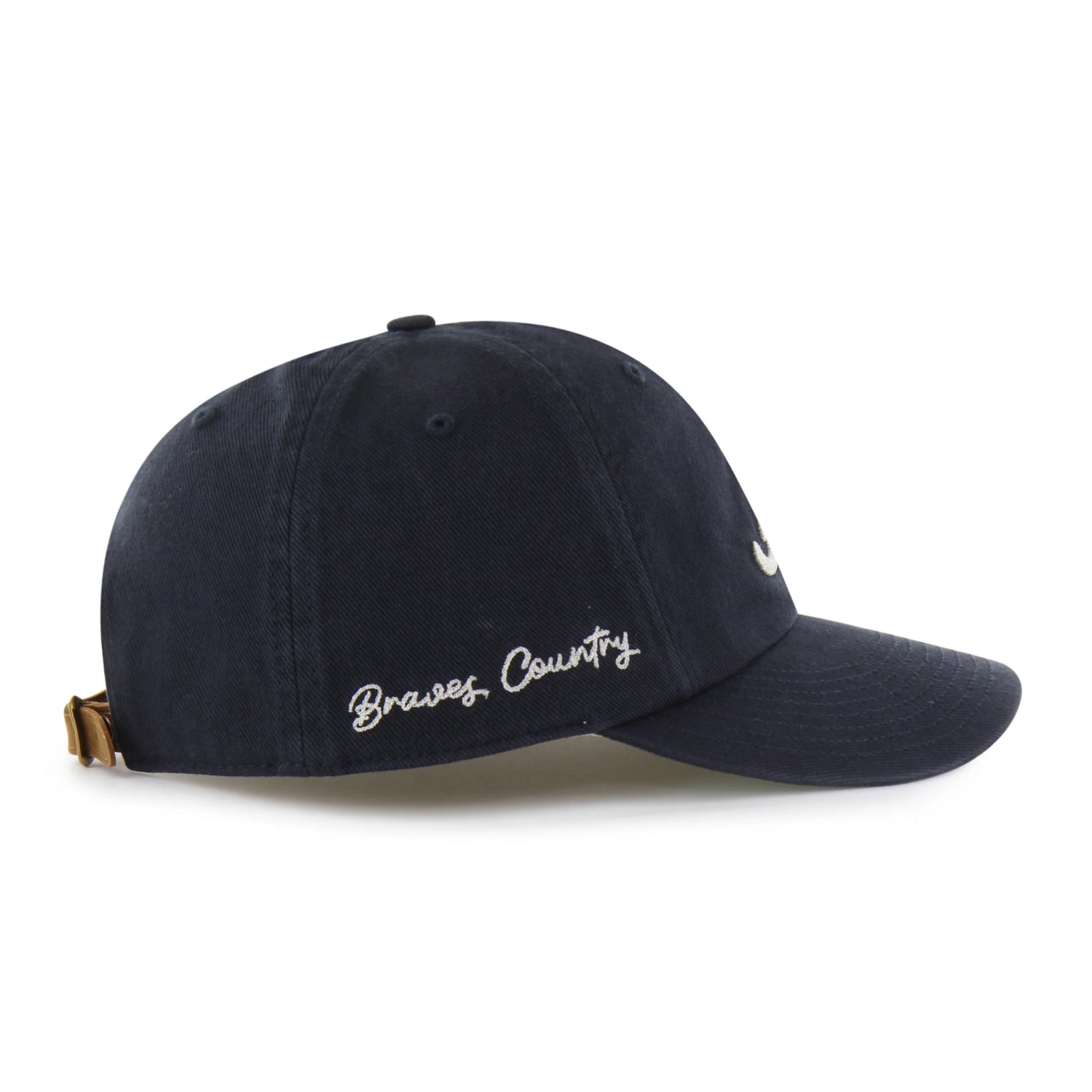 ATLANTA BRAVES CHAIN SIDE STITCH '47 CLEAN UP ROUND VISOR