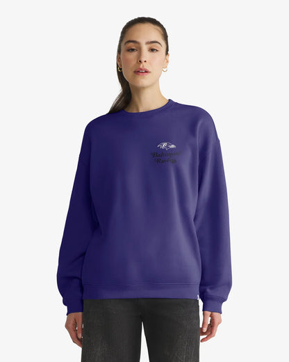 BALTIMORE RAVENS SHOUT IT OUT '47 OVERSIZED CREW WOMENS