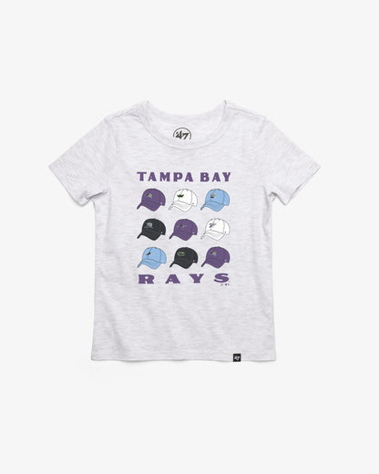TAMPA BAY RAYS COOPERSTOWN CAP OFF '47 KID'S FRANKLIN TEE
