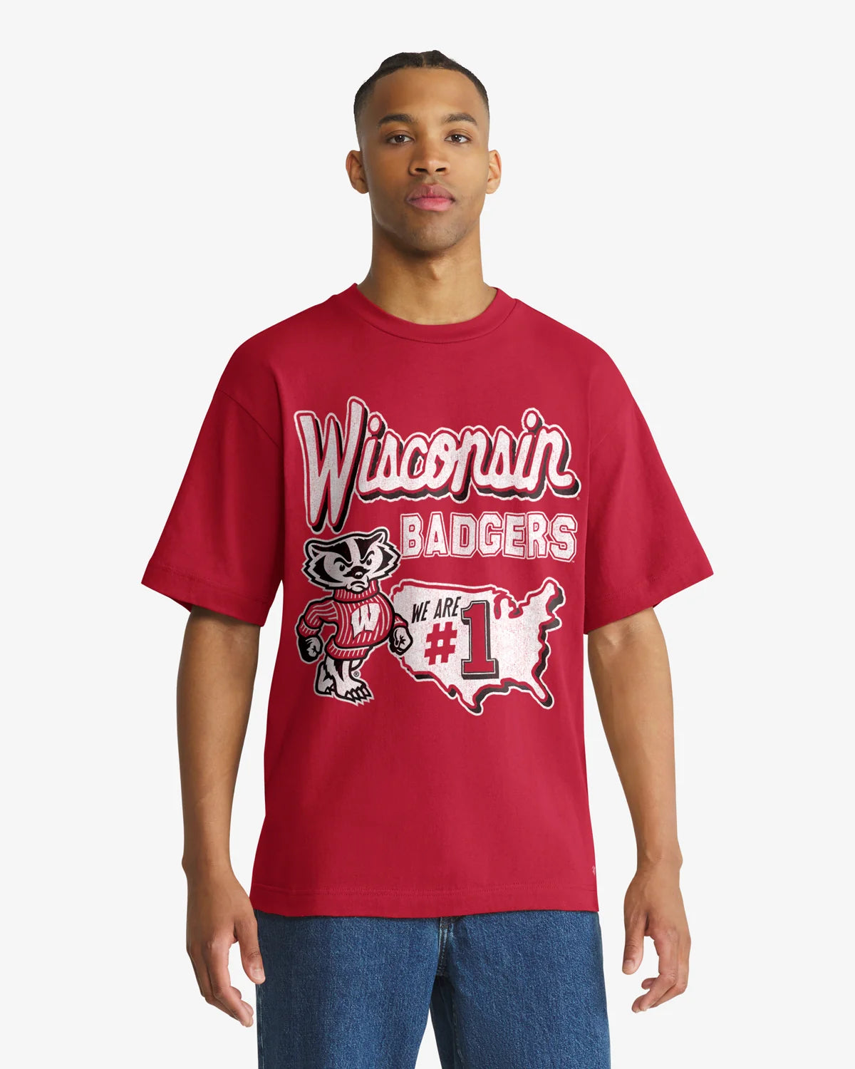 WISCONSIN BADGERS MASCOT MANIA '47 FOUNDATION TEE