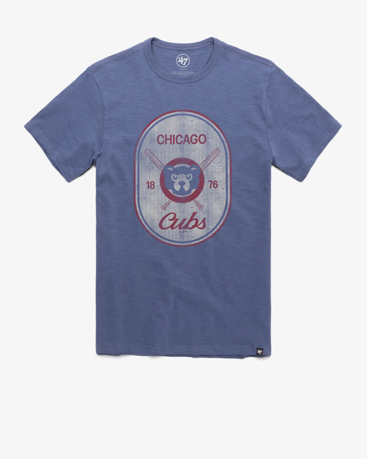 CHICAGO CUBS COOPERSTOWN CROSS PATCH '47 SCRUM TEE