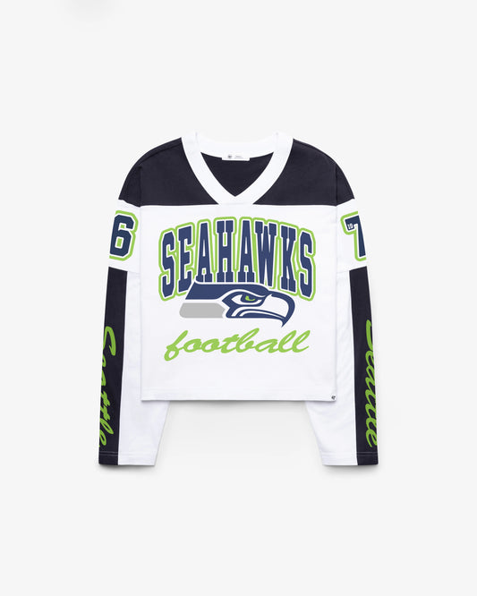 SEATTLE SEAHAWKS EXCLAMATION '47 WOMEN'S METRO JERSEY TEE