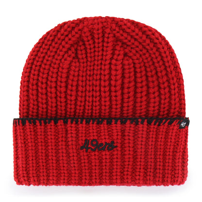 SAN FRANCISCO 49ERS BLANKET STITCH '47 WOMEN'S CUFF KNIT