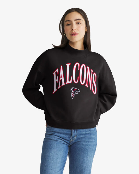 ATLANTA FALCONS VANTAGE '47 WOMEN'S MOCK NECK PULLOVER