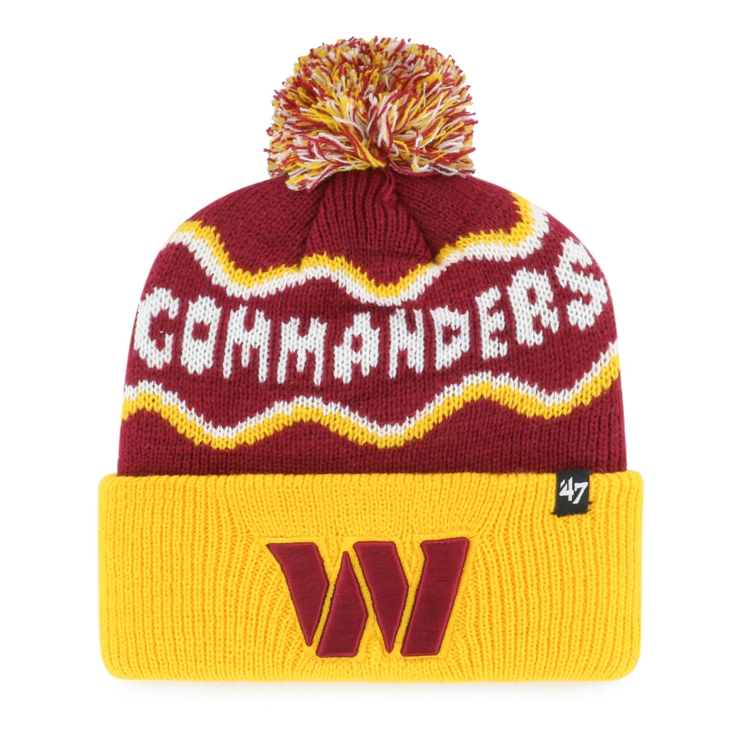 WASHINGTON COMMANDERS SQUIGGLE SCRIPT '47 KID'S CUFF KNIT