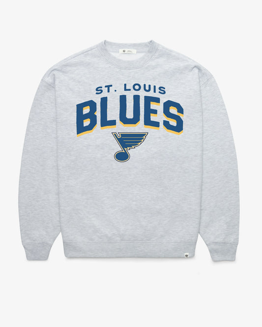 ST. LOUIS BLUES CAMPUS ARCH CLOUD '47 OVERSIZED CREW WOMENS