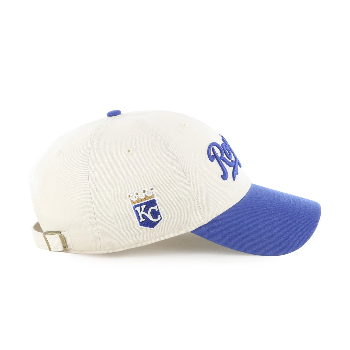 KANSAS CITY ROYALS COOPERSTOWN BALLPARK SCRIPT SHOT '47 CLEAN UP