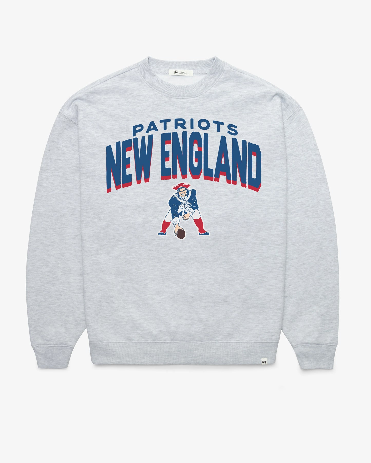 NEW ENGLAND PATRIOTS HISTORIC CAMPUS ARCH CLOUD '47 OVERSIZED CREW WOMENS