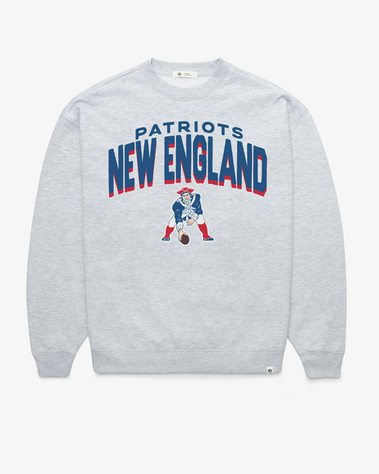 NEW ENGLAND PATRIOTS HISTORIC CAMPUS ARCH CLOUD '47 OVERSIZED CREW WOMENS