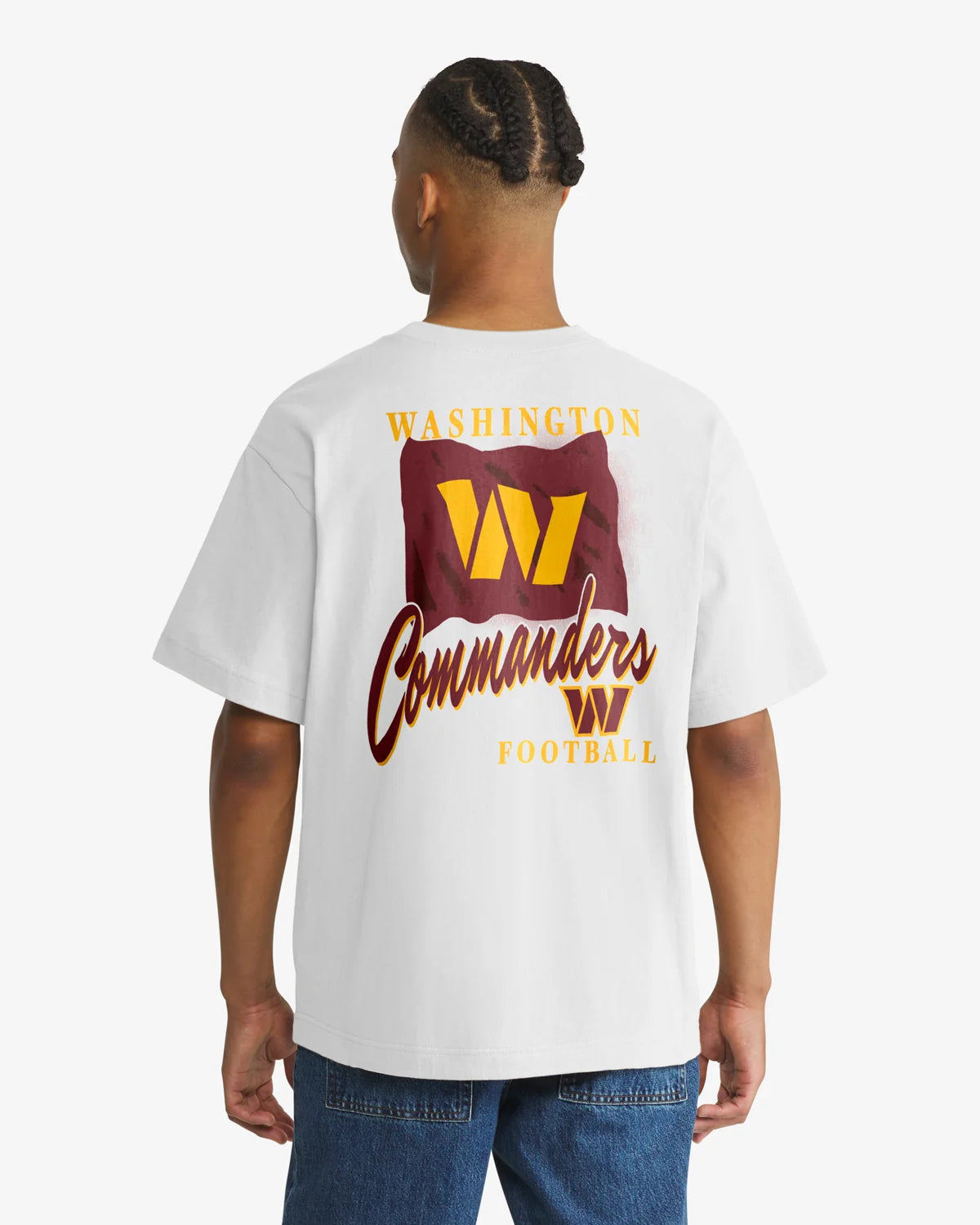 WASHINGTON COMMANDERS BACKER SCRIPT ILLUSTRATED '47 FOUNDATION TEE