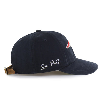 NEW ENGLAND PATRIOTS CHAIN SIDE STITCH '47 CLEAN UP ROUND VISOR