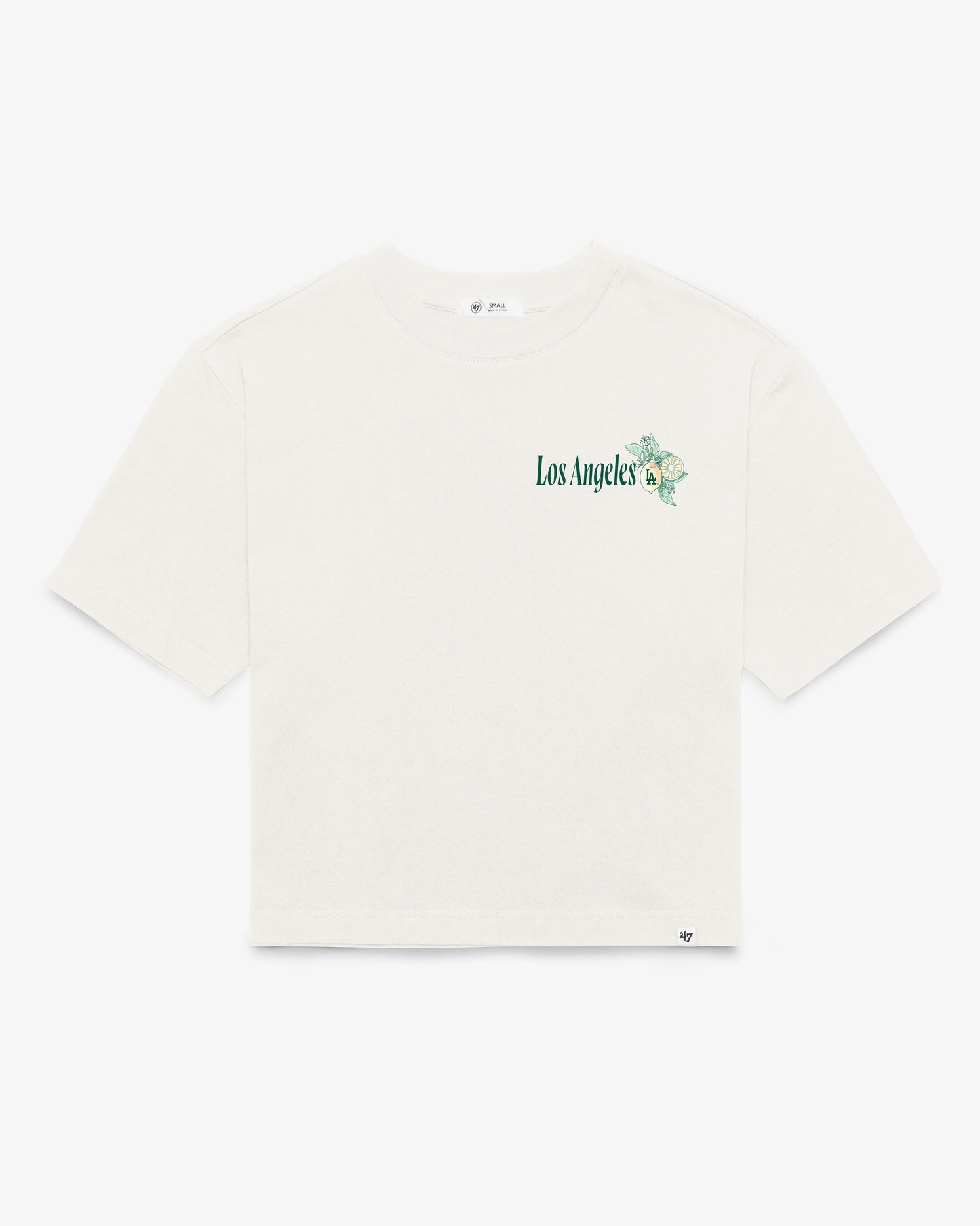LOS ANGELES DODGERS VACAY SCENES BACKER '47 REED CITY TEE WOMENS