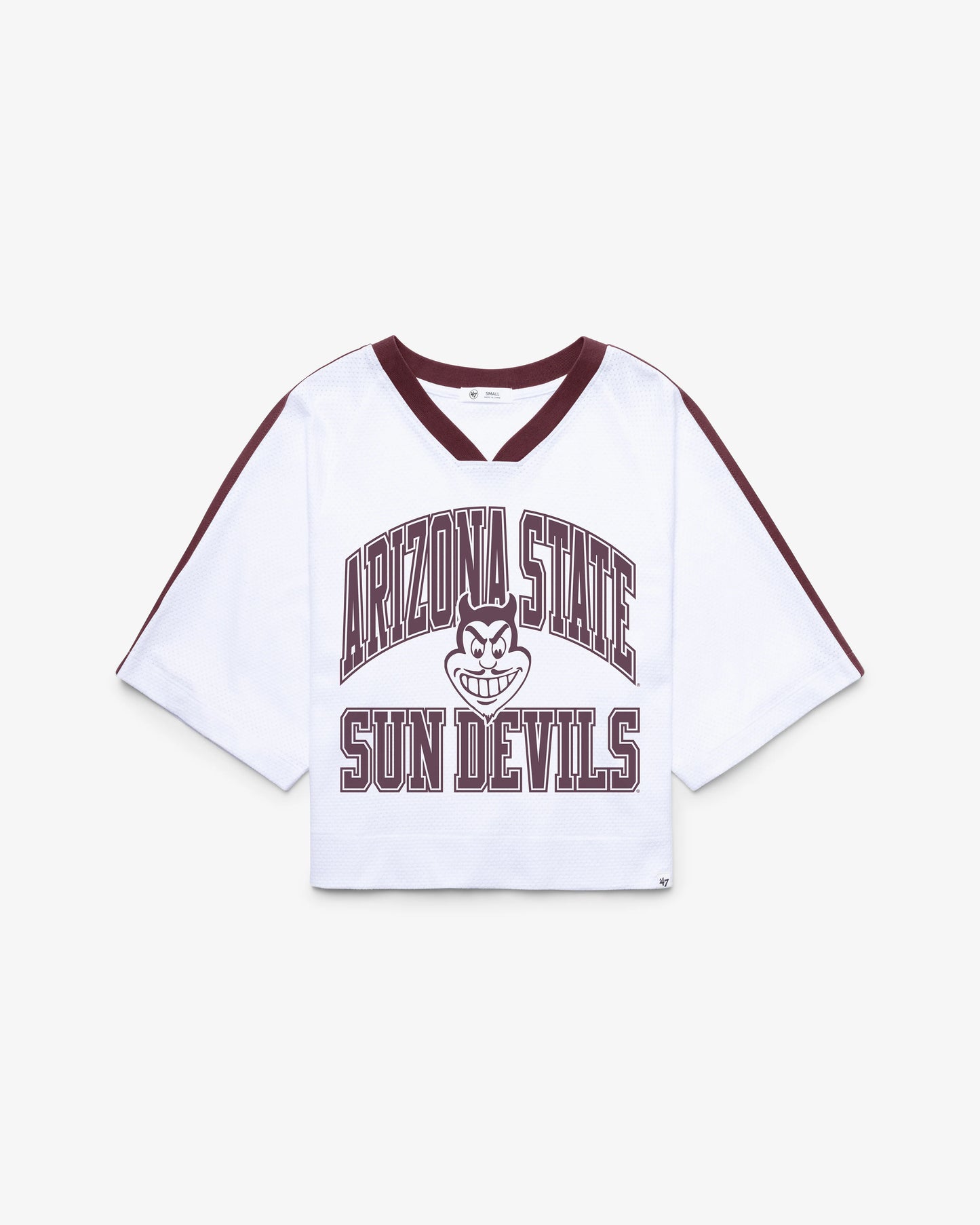 ARIZONA STATE SUN DEVILS ASU VINTAGE BIG OVERARCH '47 WOMEN'S DROP NEEDLE RAGLAN JERSEY