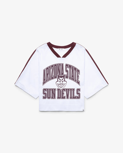 ARIZONA STATE SUN DEVILS ASU VINTAGE BIG OVERARCH '47 WOMEN'S DROP NEEDLE RAGLAN JERSEY