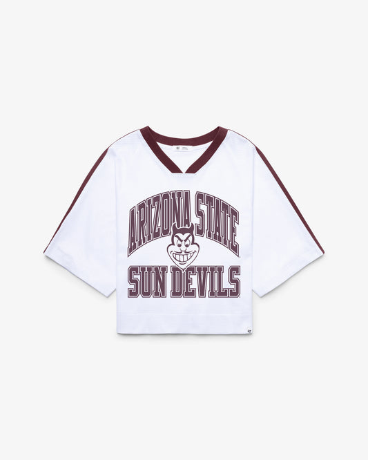 ARIZONA STATE SUN DEVILS ASU VINTAGE BIG OVERARCH '47 WOMEN'S DROP NEEDLE RAGLAN JERSEY