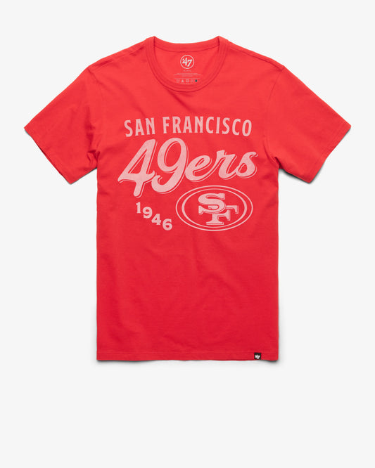 SAN FRANCISCO 49ERS SCRIPT '47 FRANKLIN TEE