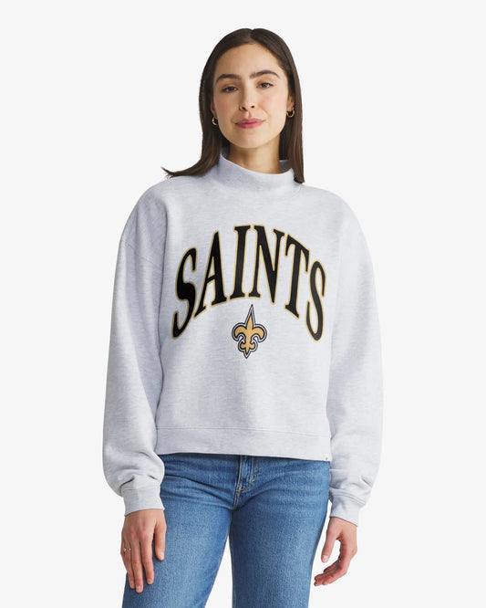 NEW ORLEANS SAINTS VANTAGE '47 WOMEN'S MOCK NECK PULLOVER