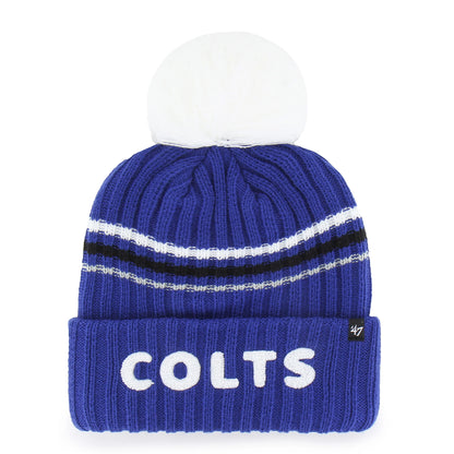 INDIANAPOLIS COLTS FUZZY SCRIPT '47 WOMEN'S CUFF KNIT