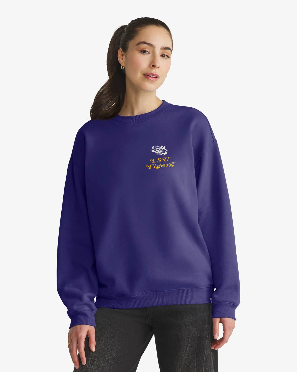 Louisiana State Tigers LSU Shout It Out '47 Oversized Crew Womens