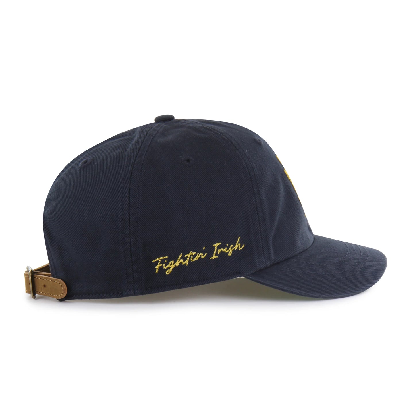 NOTRE DAME FIGHTING IRISH CHAIN SIDE STITCH '47 CLEAN UP SHORT VISOR
