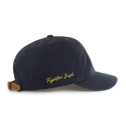 NOTRE DAME FIGHTING IRISH CHAIN SIDE STITCH '47 CLEAN UP SHORT VISOR