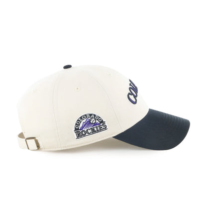 COLORADO ROCKIES COOPERSTOWN BALLPARK SCRIPT SHOT '47 CLEAN UP