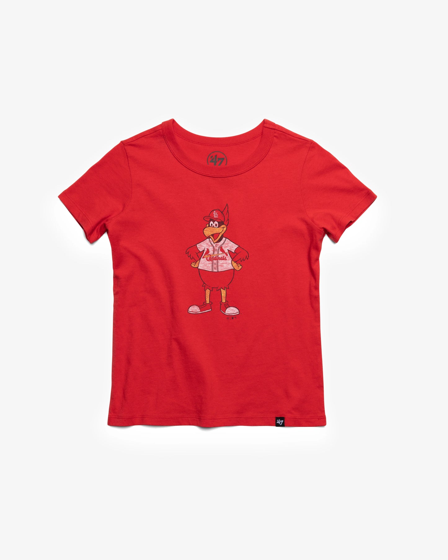 ST. LOUIS CARDINALS MASCOT PREMIER '47 KID'S FRANKLIN TEE