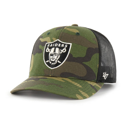 Las Vegas Raiders Camo Strap '47 Trucker