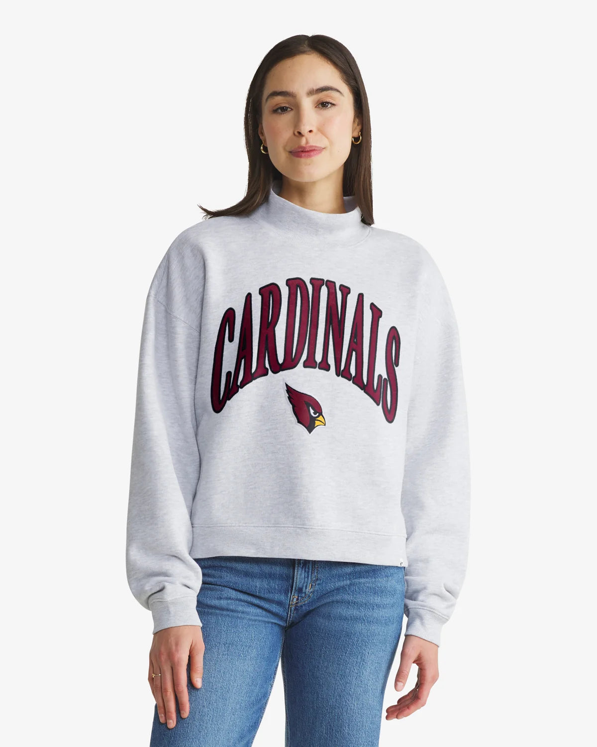 ARIZONA CARDINALS VANTAGE '47 WOMEN'S MOCK NECK PULLOVER