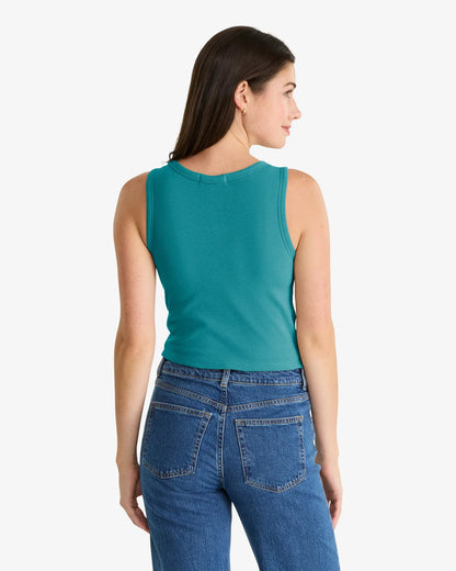 MIAMI DOLPHINS STRAIGHT CUT '47 BABY RIB TANK WOMENS