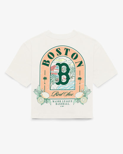 BOSTON RED SOX VACAY SCENES BACKER '47 REED CITY TEE WOMENS