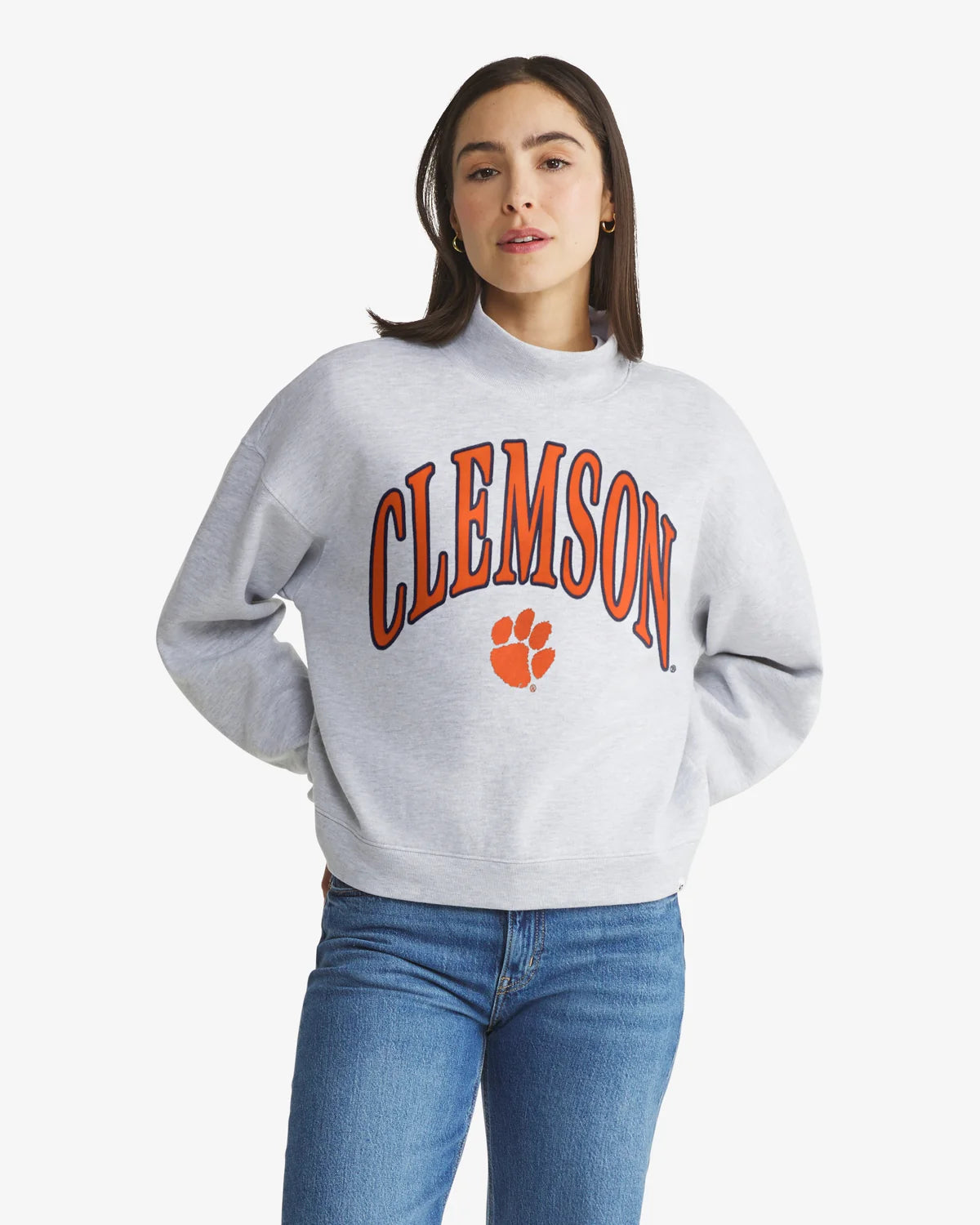 CLEMSON TIGERS VANTAGE '47 WOMEN'S MOCK NECK PULLOVER
